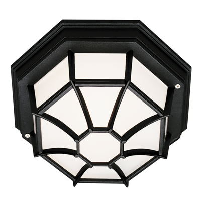 Trans Globe Lighting 40581 BK 1 Light Flush-mount in Black